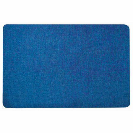 AARCO Fabric Covered Tackable Board Radius Model 48" x 96" Sapphire RDF4896745